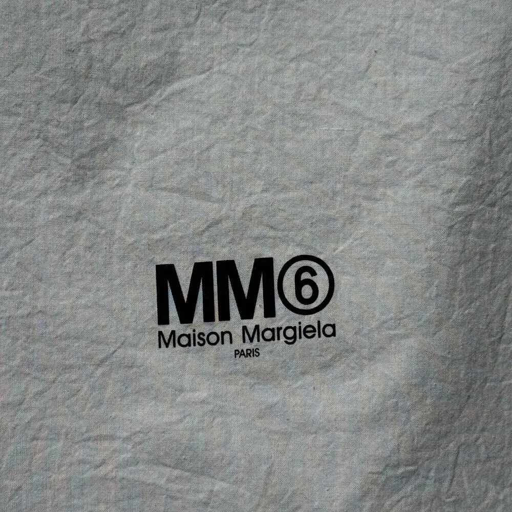 MM6 Maison Margiela Paris White Cotton Drawstring Dust Bag Storage Pouch 19”